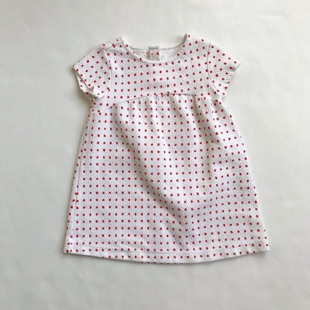 ZARA red polka dot dress EUC 18-24 months
